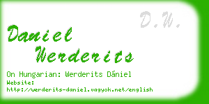 daniel werderits business card